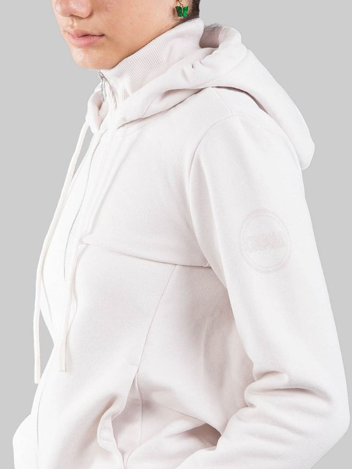 WHITE INCENSE HOODIE WITH COLMAR GLITTER LOGO