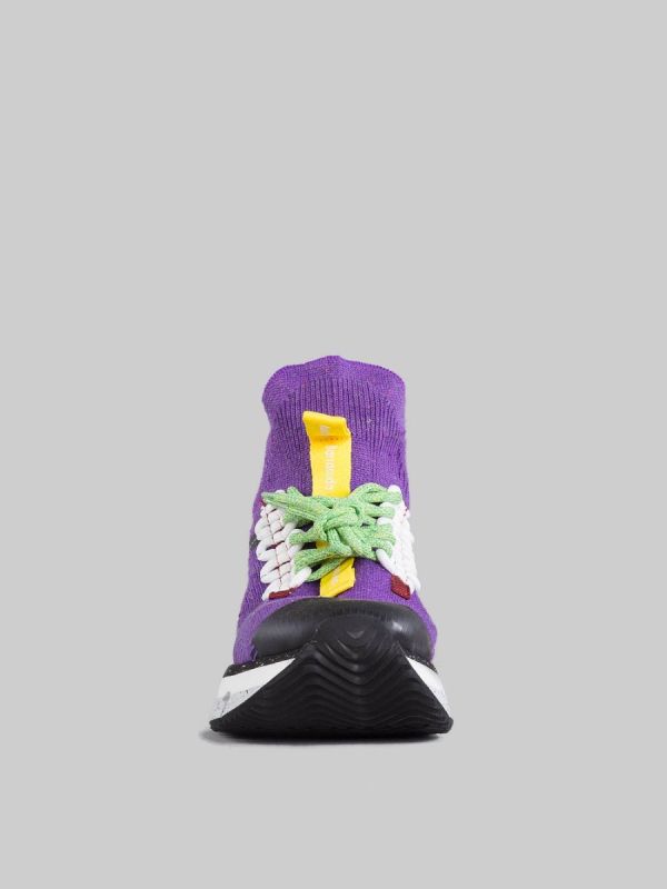 NIKHO PURPLE SNEAKER IN STRETCH TECHNICAL FABRIC