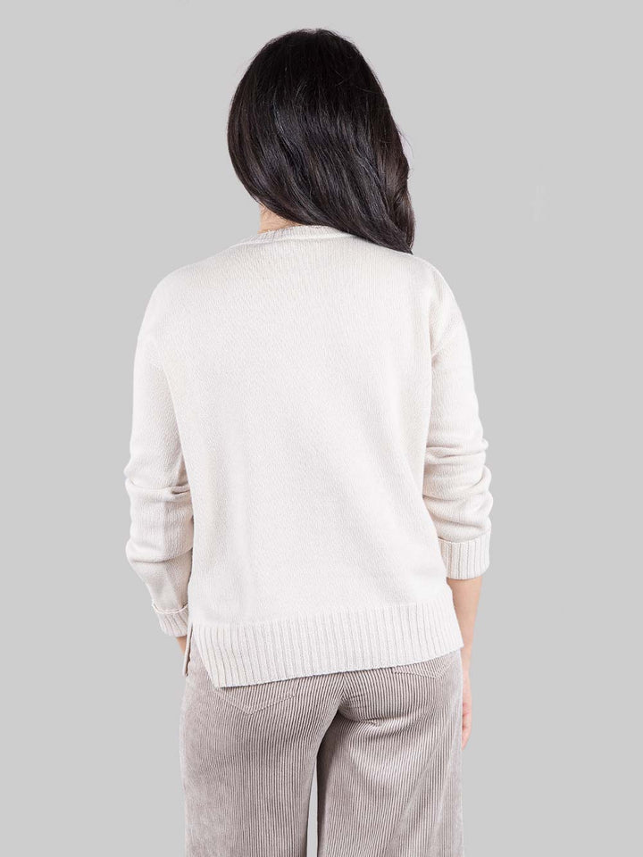 Pullover in cashmere e seta