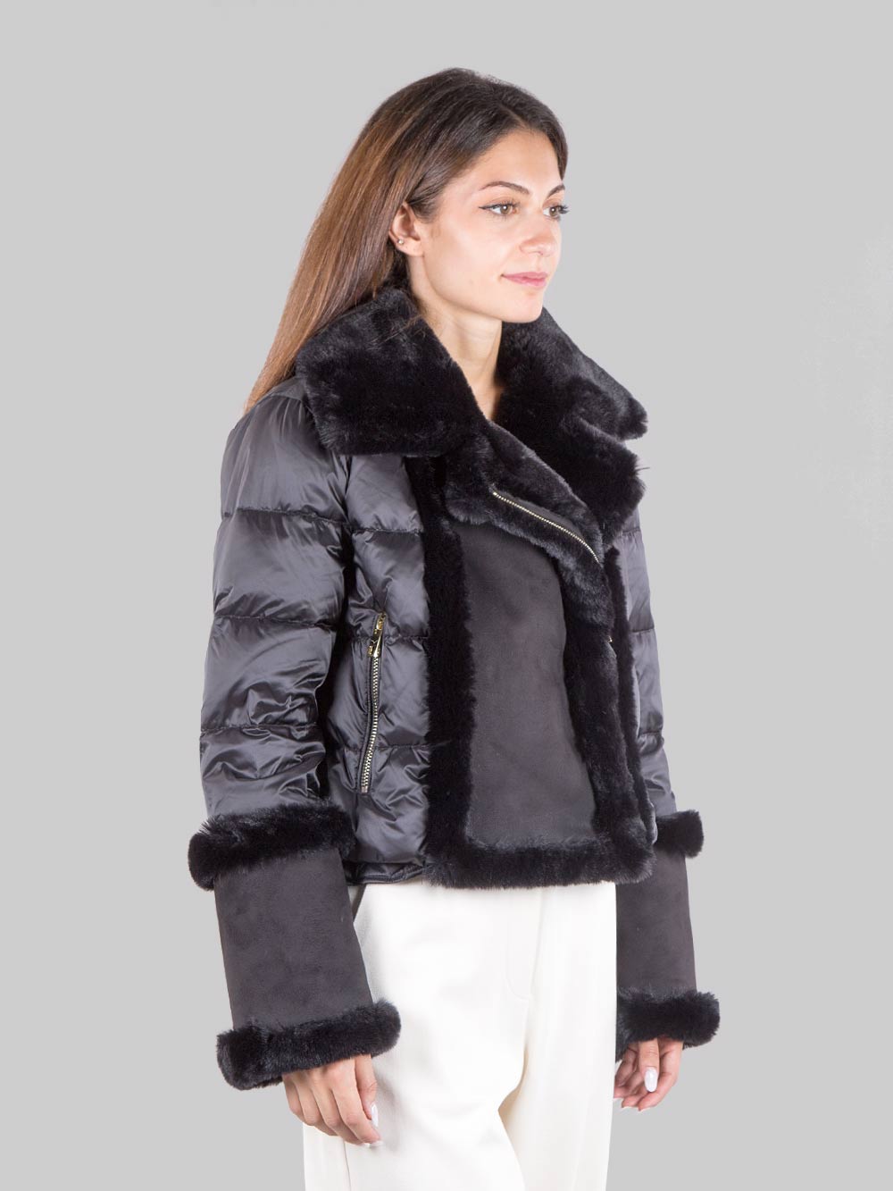 Eco-sheepskin jacket